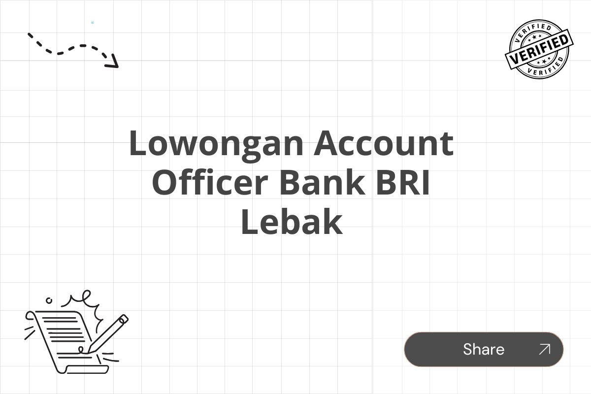 Lowongan Account Officer Bank BRI Lebak