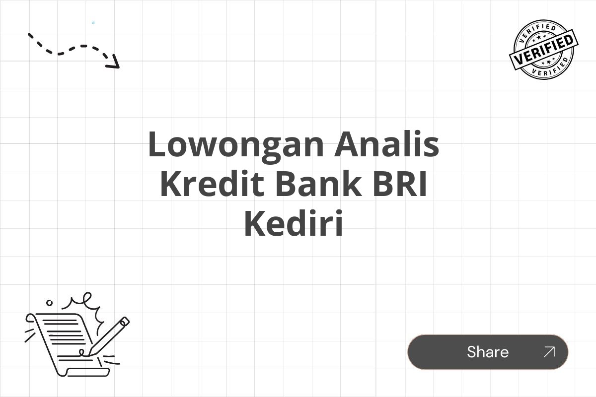 Lowongan Analis Kredit Bank BRI Kediri