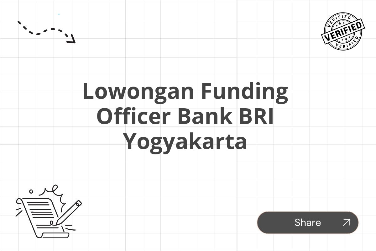 Lowongan Funding Officer Bank BRI Yogyakarta